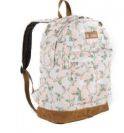 30 Wholesale Everest Suede Bottom Pattern Backpack In Vintage Floral