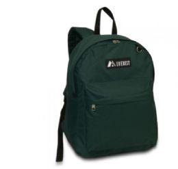 30 Pieces Everest Classic Backpack In Dark Green - Backpacks 16"