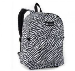 30 Pieces Everest Pattern Printed Backpack In Zebra Print - Backpacks 16"