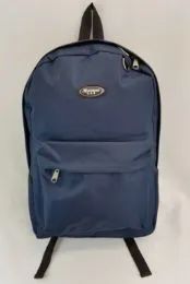 24 Wholesale 17 Inch Constructed Heavy Duty Backpack In Navy