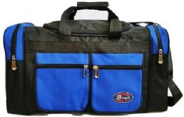 24 Wholesale 30 Inch Royal Blue Heavy Duty Duffel Bag