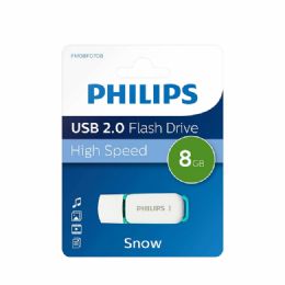 100 Bulk Philips Usb 2 Flash Drive 8gb Snow
