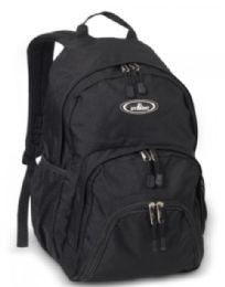 30 Pieces Everest Sporty Backpack In Black - Backpacks 16"