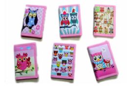 48 Pieces Owl Velcro Wallet - Wallets & Handbags