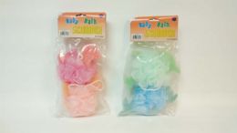 36 Units of 2 Piece Baby Bath Scrubber - Baby Beauty & Care Items