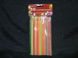 48 Wholesale 50 Piece Spoon Straws