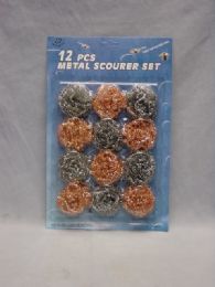 72 Wholesale 12 Piece Metal Scourer Set