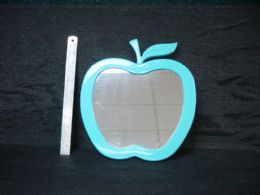 24 Pieces Plastic Apple Shaped Mirror - Home Decor