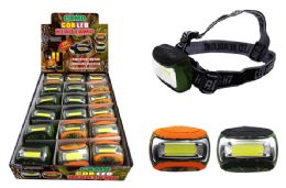 18 Wholesale Cob Led Camo Head Lamp Ultra Bright