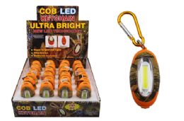 24 Wholesale Cob Led Camo Keychain Ultra Bright