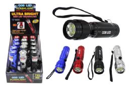 15 Pieces Cob Led Flashlight With Laser Ultra Bright - Flash Lights