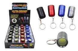 24 of Cob Led Metal Keychain Ultra Bright