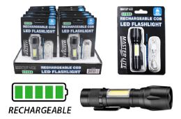 12 of Rechargeable Cob Led Mini Tactical Flashlight Ultra Bright