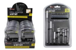 18 Pieces Drill Adapter And Bit Set - Drills and Bits