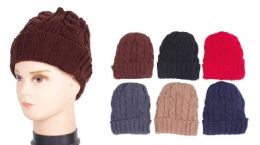 72 Pieces Knitted Winter Beanie Hat - Winter Beanie Hats