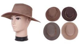100 Wholesale Unisex Large Brim Fedora Hat