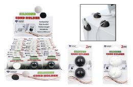 144 Wholesale Silicone Cord Holders 2 Pack