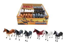 60 Units of Toy Horse Assorted - Animals & Reptiles