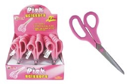 30 Wholesale Pink Cushion Grip Scissors