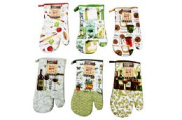 48 Pieces Printed Oven Mitt - Oven Mits & Pot Holders