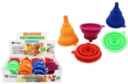 36 Wholesale Silicone Collapsible Funnel