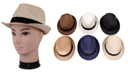 36 Wholesale Men's Assorted Fedora Hat