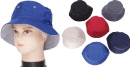 72 Wholesale Men's Assorted Color Bucket Hat