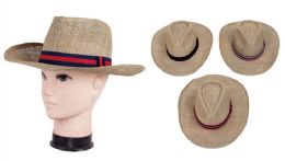 72 Wholesale Men's Straw Hat