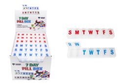 36 Pieces Compact 7 Day Pill Box - Pill Boxes and Accesories