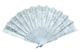 48 Pieces Folding Fan White Butterfly - Novelty & Party Sunglasses