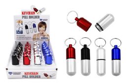 24 Pieces Keychain Pill Holder Small - Pill Boxes and Accesories