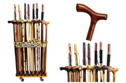 46 Pieces Wood Canes And Walking Sticks - Personal Care Items