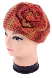120 Bulk Knitted Floral Winter Head Band