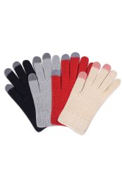 180 Pairs Women's Touch Screen Acrylic Gloves Assorted Colors - Winter Gloves