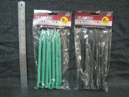 48 Wholesale Plastic Nylon Tent Pegs