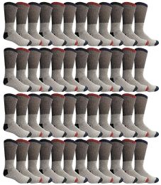 Yacht & Smith Men's Cotton Assorted Thermal Socks Size 10-13