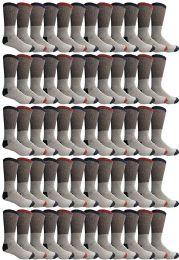 60 Wholesale Yacht & Smith Men's Cotton Assorted Thermal Socks Size 10-13