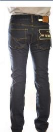 24 Pieces Men's Trendy Fashion Jeans Size Scale 32-42 Color Blue/black - Mens Jeans