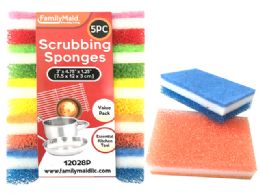 72 Pieces 5pc Scrubber Sponges - Scouring Pads & Sponges
