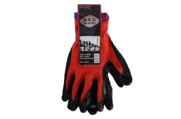 48 Units of Nitrile Palm Red Gloves - Working Gloves