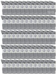 120 Wholesale Yacht & Smith Mens Wholesale Bulk Cotton Socks, Athletic Sport Socks Shoe Size 8-12 (gray, 120)