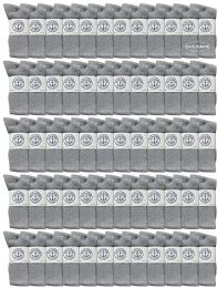 240 Pairs Yacht & Smith Mens Wholesale Bulk Cotton Socks, Athletic Sport Socks Shoe Size 8-12 (gray, 240) - Mens Crew Socks