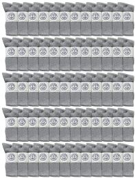 60 Wholesale Yacht & Smith Mens Wholesale Bulk Cotton Socks, Athletic Sport Socks Shoe Size 8-12 (gray, 60)