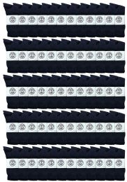120 Wholesale Yacht & Smith Men's Athletic Cotton Crew Socks Terry Cushioned Navy Size 10-13