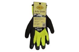 24 Pairs Artic Guard Yellow Gloves Xlarge - Winter Gloves