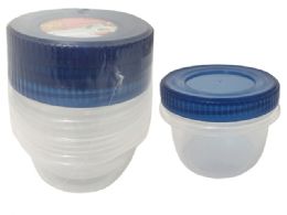 48 Wholesale 3 Piece Round Food Container