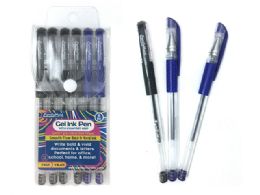144 Wholesale 6 Piece Gel Ink Pens