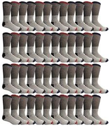 48 Pairs Yacht & Smith Womens Cotton Thermal Crew Socks , Warm Winter Boot Socks 9-11 - Womens Thermal Socks