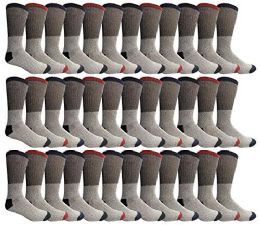 36 Pairs Yacht & Smith Womens Cotton Thermal Crew Socks , Warm Winter Boot Socks 9-11 - Womens Thermal Socks