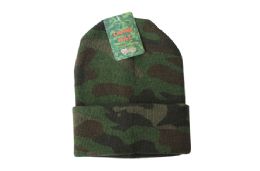 48 Pieces Camo Stocking Hat - Winter Beanie Hats